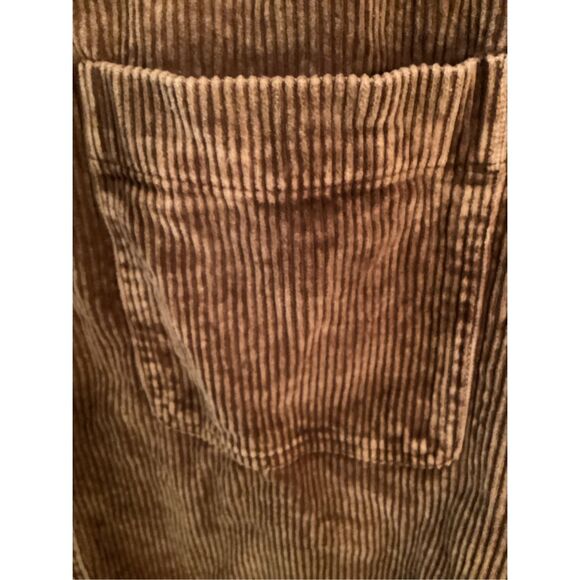 La Miel Corduroy Jacket Shacket Sz L Frayed Hem Coffee - Picture 5 of 9